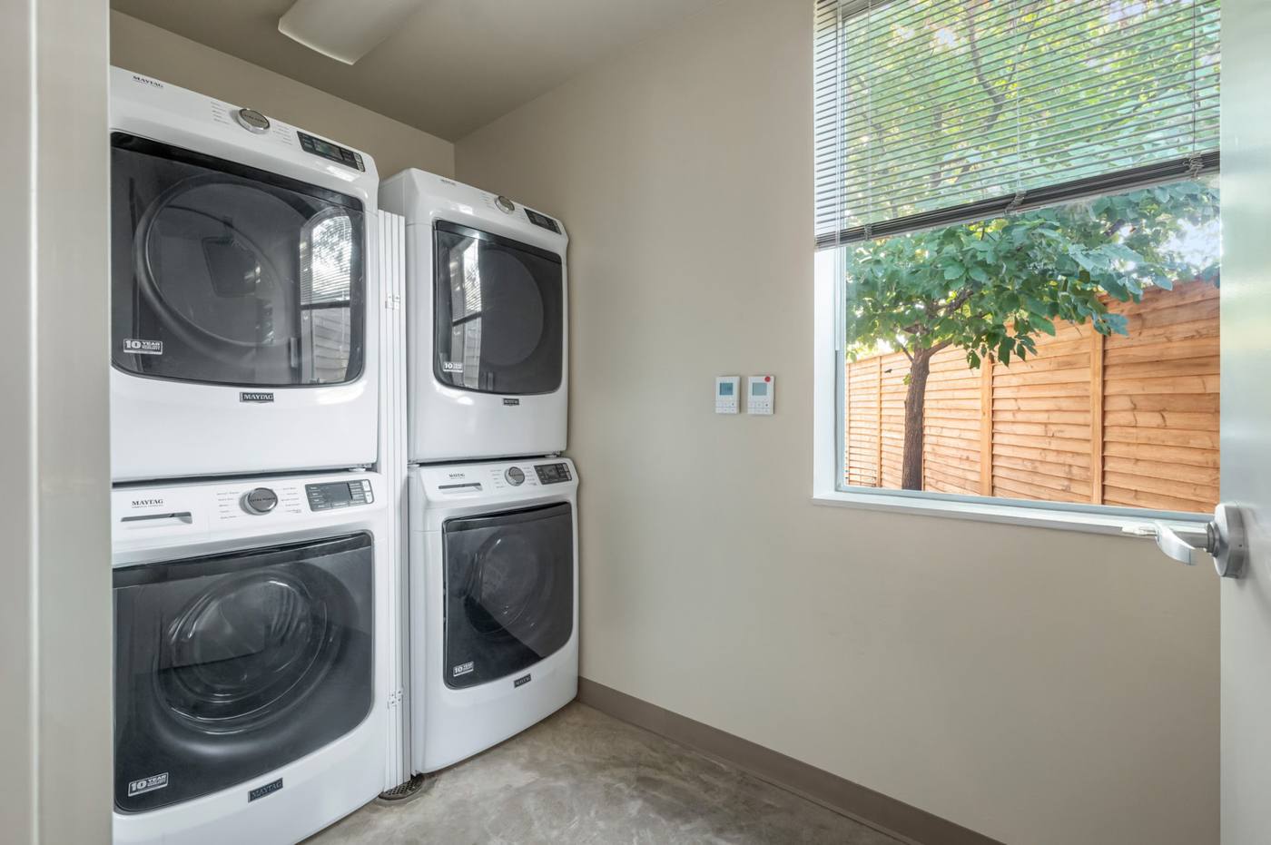 The guest laundry room